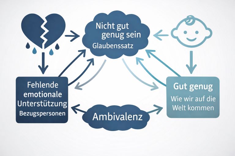 Nicht gut genug sein 
Darstellung
